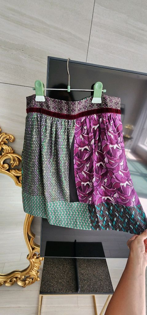 에트로 실크스커트--2