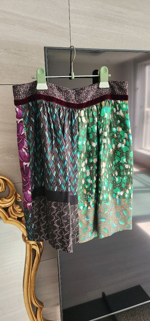 에트로 실크스커트--1