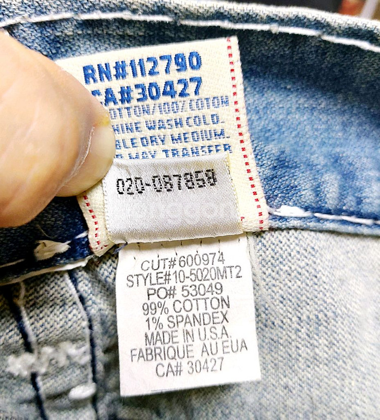 트루릴리전 남성청바지34/연청--5