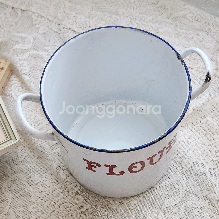 빈티지법랑 빈티지빈 flour bin 스토리지박스--1