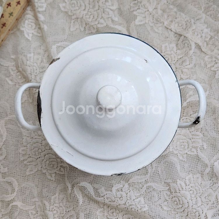 빈티지법랑 빈티지빈 flour bin 스토리지박스--2