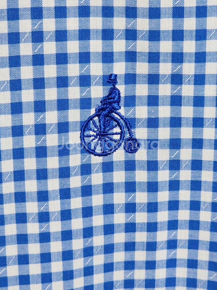 (95) 빈폴 반팔남방 체크 반팔셔츠 로고 캐주얼--3