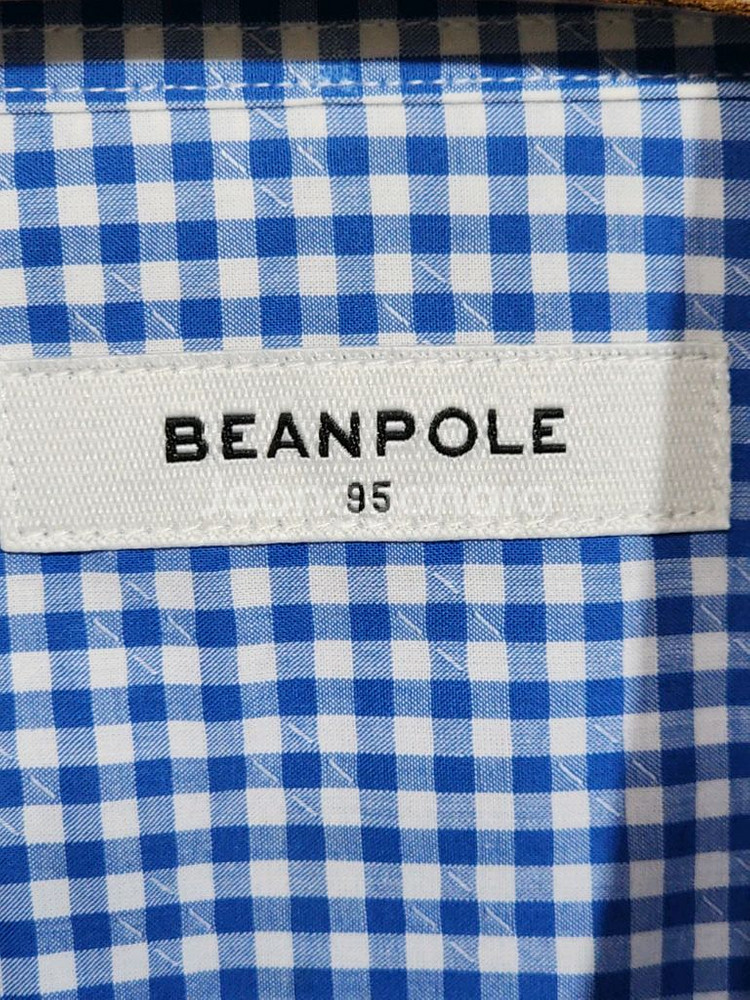 (95) 빈폴 반팔남방 체크 반팔셔츠 로고 캐주얼--2