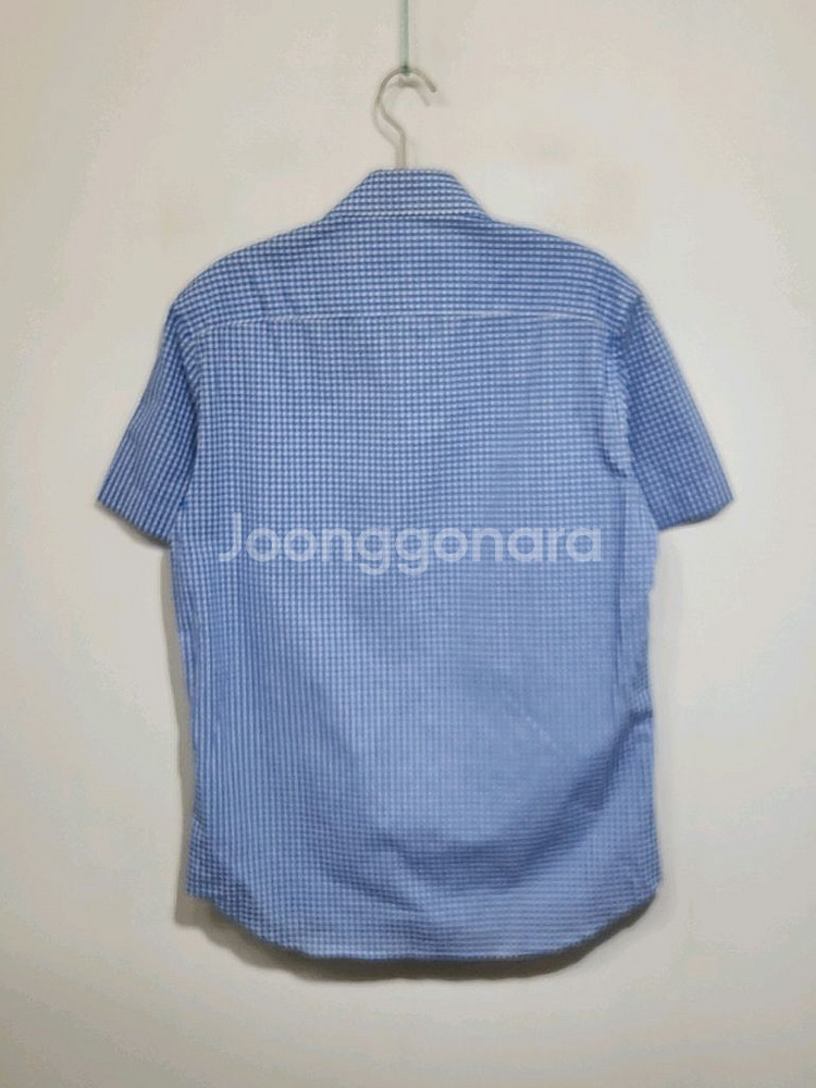 (95) 빈폴 반팔남방 체크 반팔셔츠 로고 캐주얼--6