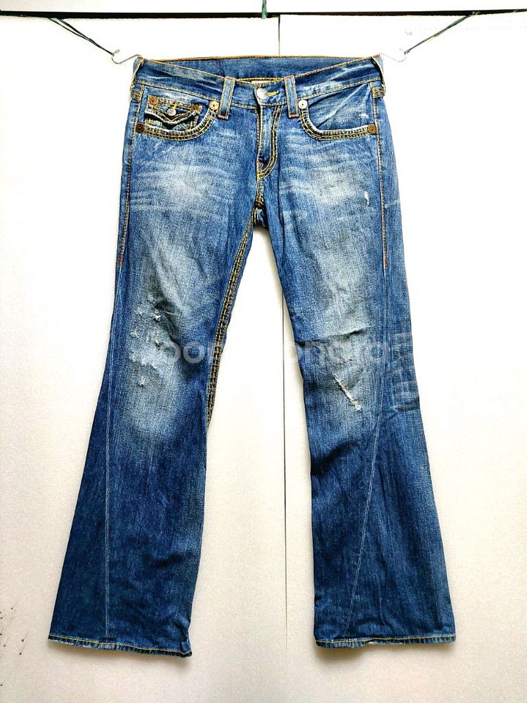 트루릴리전 남성청바지32-34/찢청/택포--0