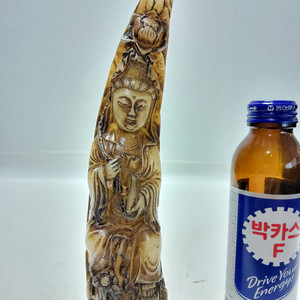 호박 관세음 입상 높이21cm무게232g