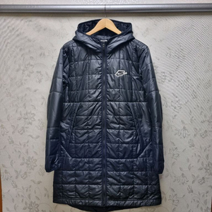 [m/95~100] 나이키 퀼팅 후드 롱패딩 블랙