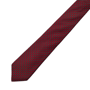 정품 명품 입생로랑 넥타이 8cm 어두운 레드 컬러