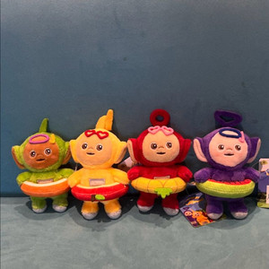 메가박스 써머 튜브 텔레토비 인형 키링 4개 세트