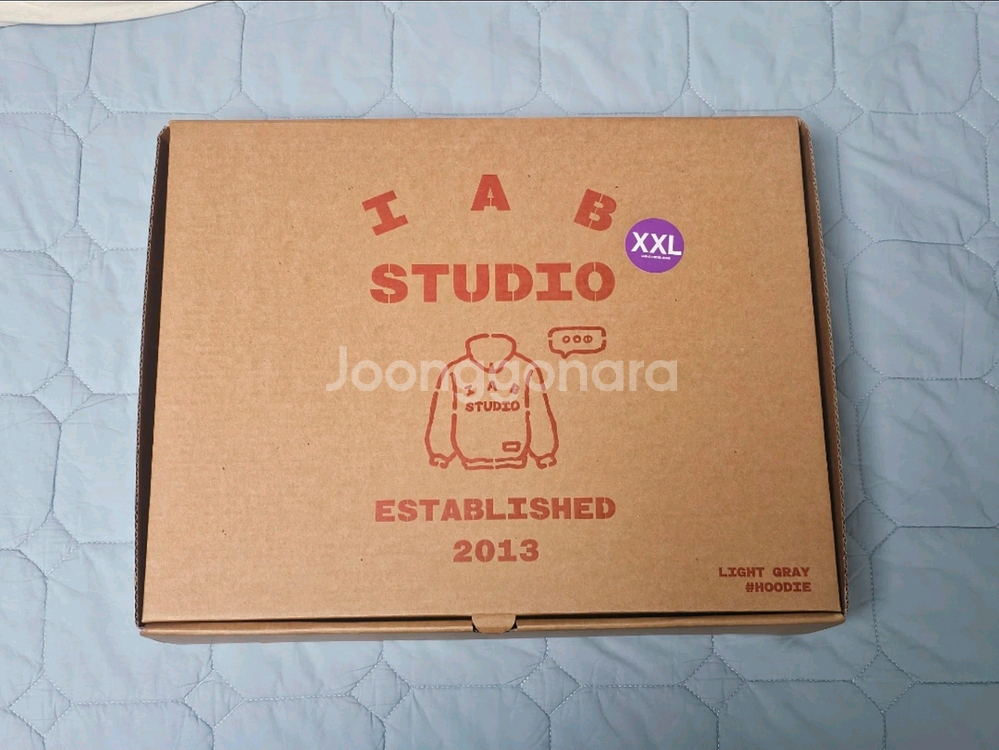 IAB STUDIO 후드티 XXL 라이트그레이--1