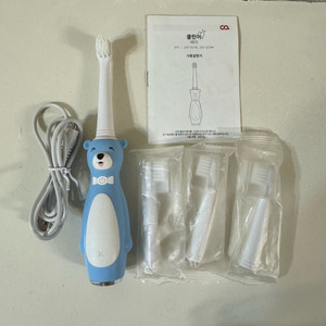 오아 클린이베어 유아 어린이 전동칫솔 + 칫솔모 3개