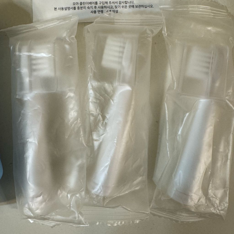 오아 클린이베어 유아 어린이 전동칫솔 + 칫솔모 3개--4