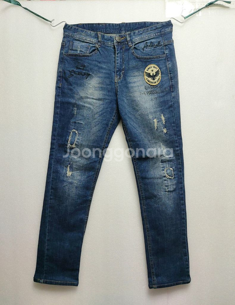 Jeep지프 남성청바지30/엄청편한 스판바지 와펜--0