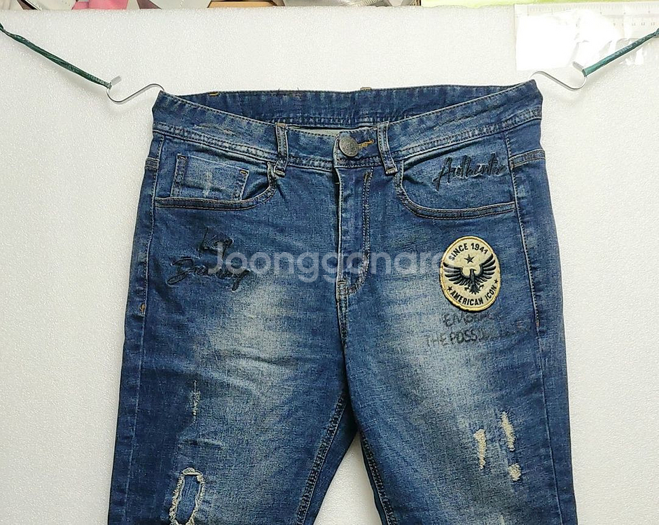 Jeep지프 남성청바지30/엄청편한 스판바지 와펜--1