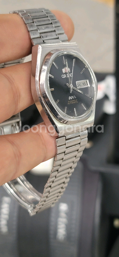 오리엔트 AAA 오토매틱 데이데이트 시계--3