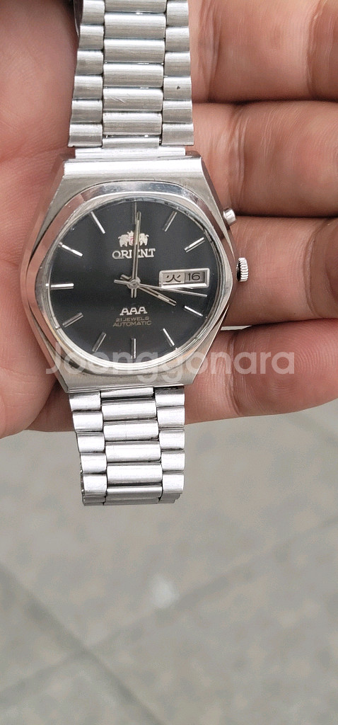 오리엔트 AAA 오토매틱 데이데이트 시계--9