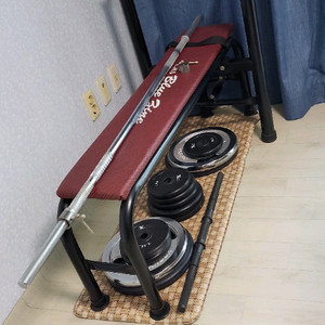 벤치프레스+원판+봉