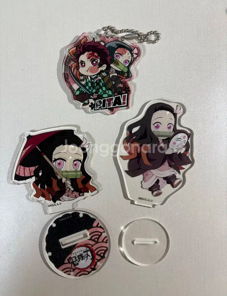 귀멸의칼날 귀칼 네즈코 피타아크릴 3주년 페탄코 우산--0