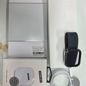애플워치9 45mm 풀박 S + 정품스트랩 2종
