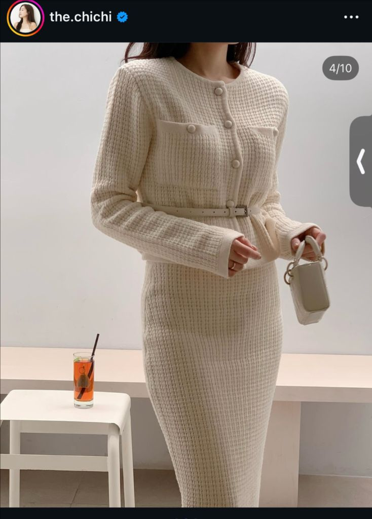 더치치 니트 투피스--2