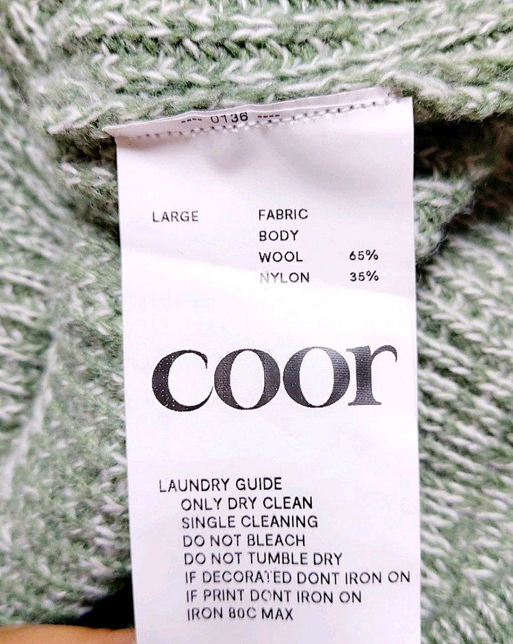 쿠어coor 니트L100-120 빅사이즈 니트 라운드넥--3