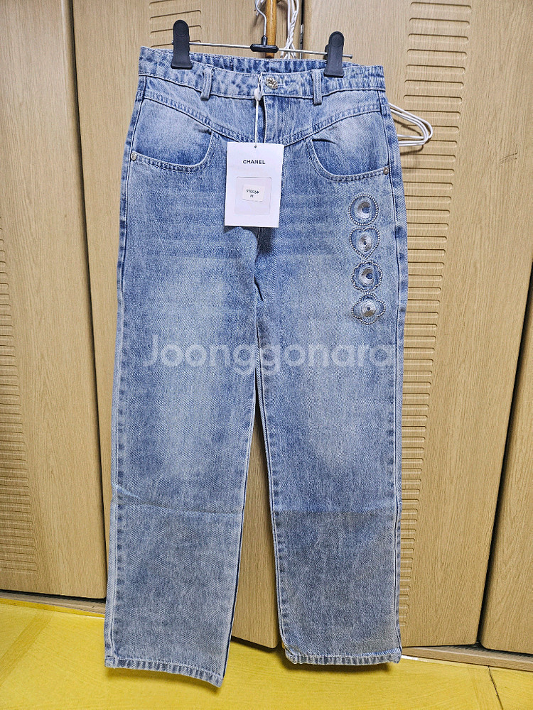 샤넬 코코비치 데님 바지--1