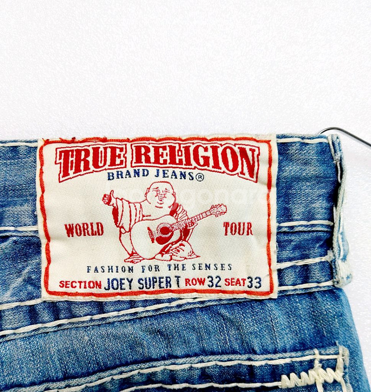 트루릴리전 남성청바지32-34/찢청 빈티지워싱--4