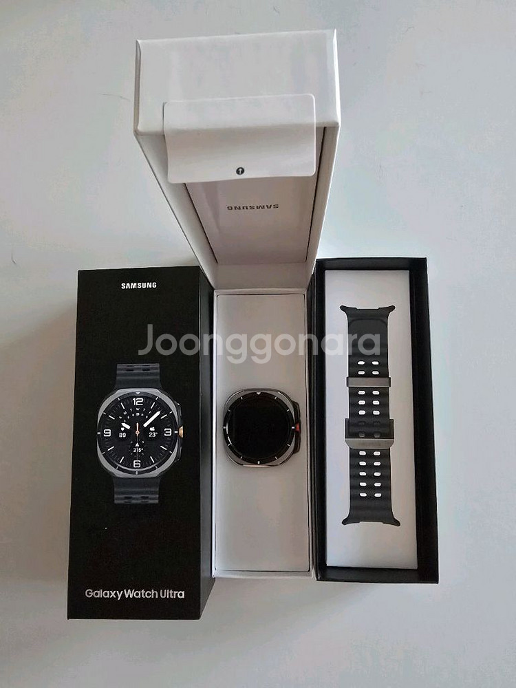 갤럭시워치 울트라 47mm 블랙 자급제 S급 풀박스--0