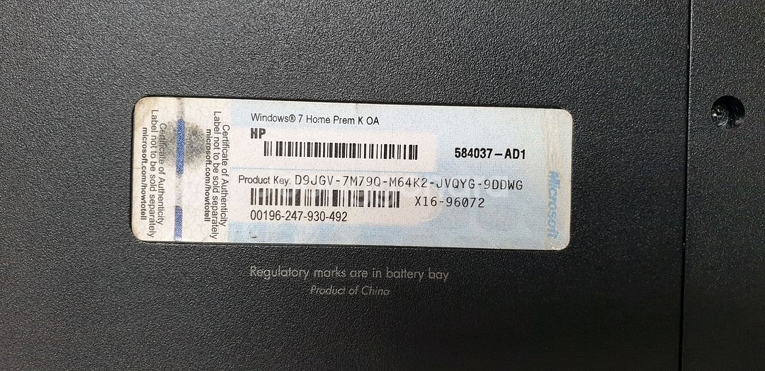 HP 파빌리온 dv6 노트북 부품용--9