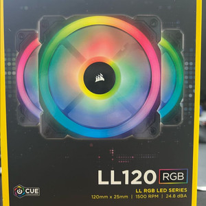 CORSAIR LL120 RGB 팬 3개 세트 미개봉