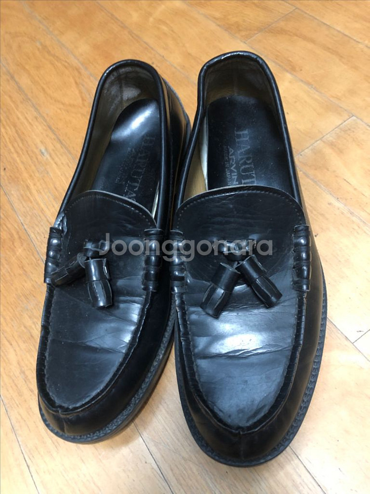 하루타 HARUTA 블랙 태슬 로퍼 260--1