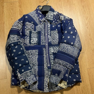 비즈짐 커치프 반다나 4사이즈 (네이비) visvim
