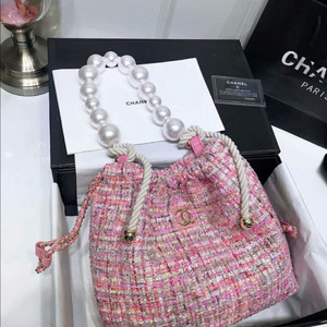 샤넬 트위드 진주 백