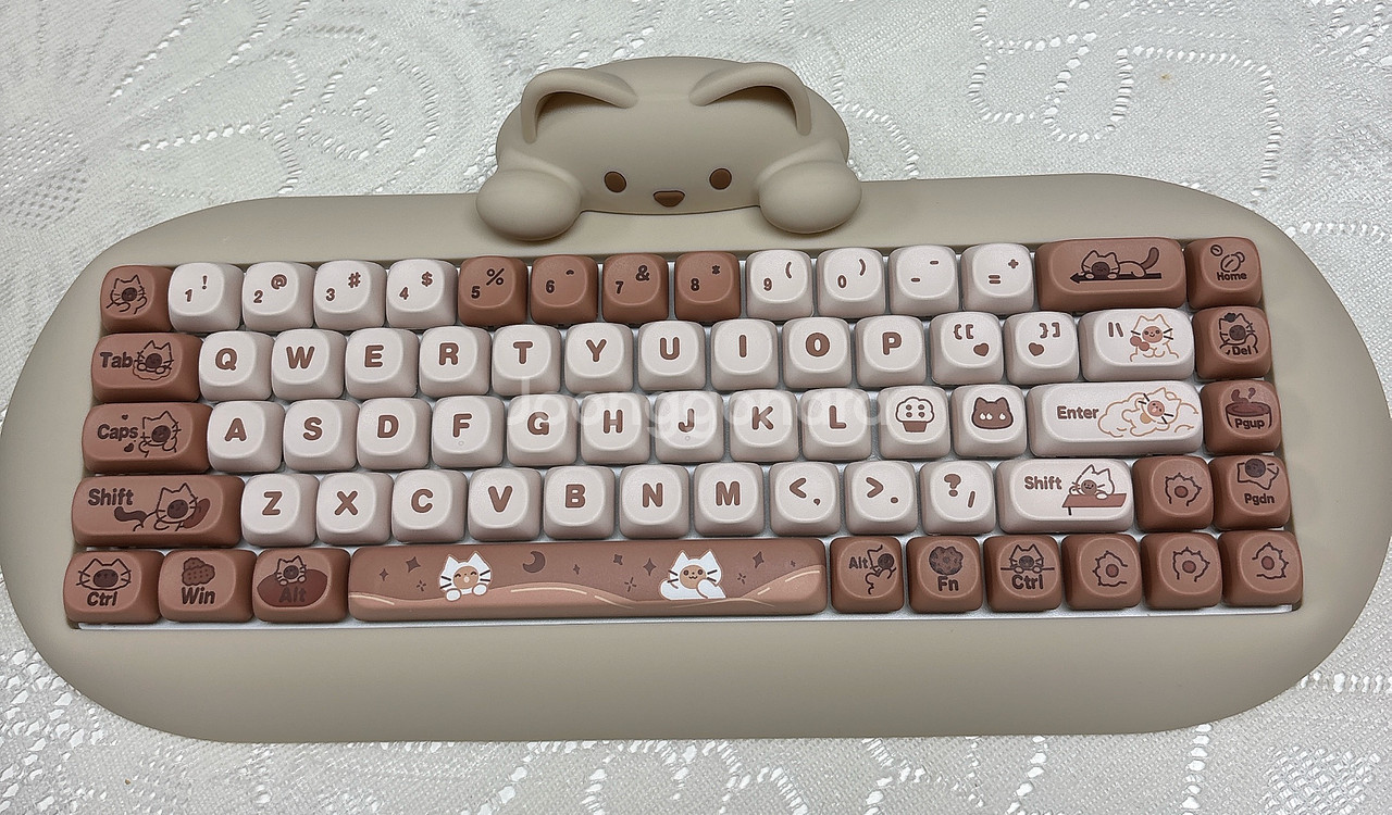 윤지 c68 고양이 키보드--1