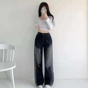 에이블리 자스민벨 뒷밴딩 와이드 팬츠