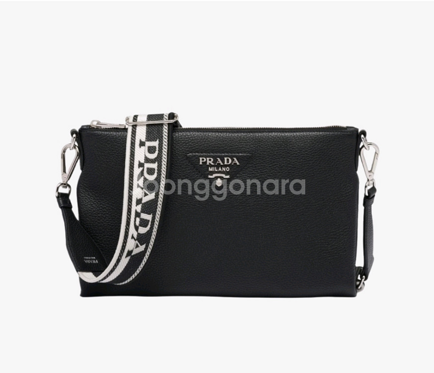 프라다 라프리마 레더 숄더백 블랙 (1BH050-2DK--0