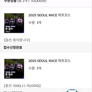 서울레이스 2025 하프 양도 (여자L)