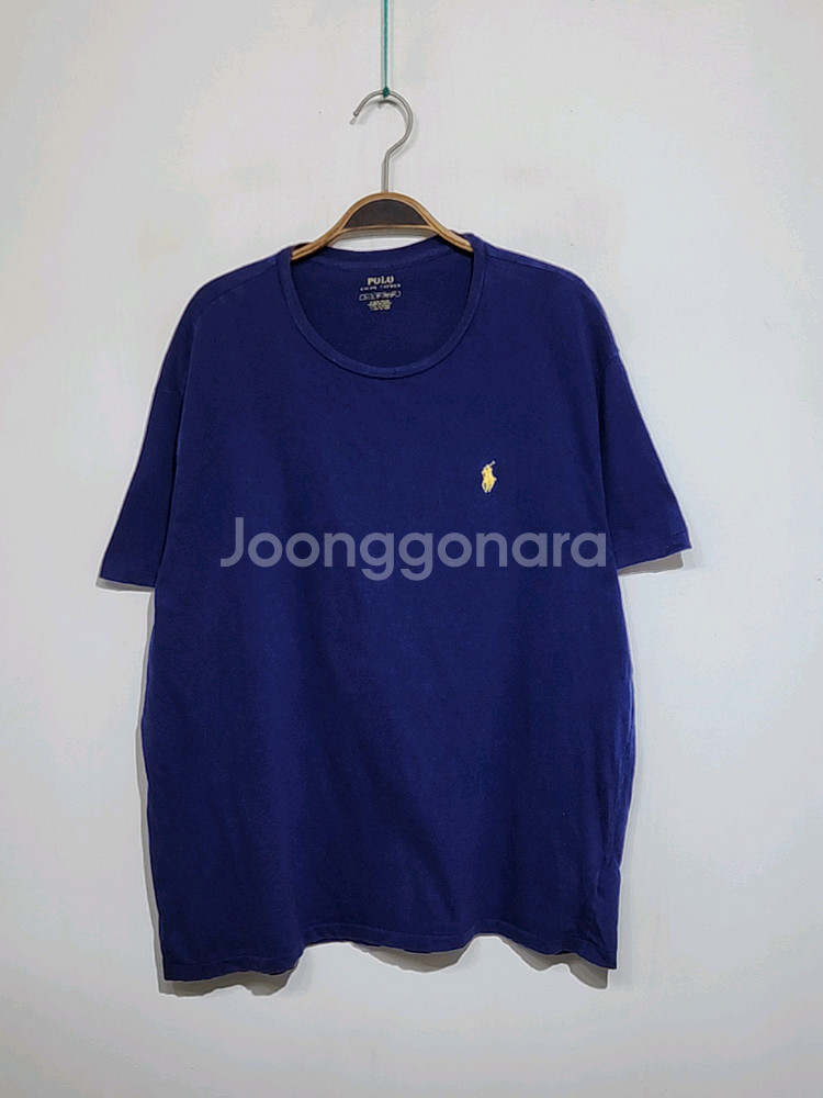 (XL) 랄프로렌 폴로 반팔티 라운드 로고 면티셔츠--0