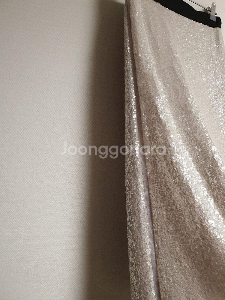 오브제 OBZEE 시퀸 스커트 44 사이즈 정품 사--6