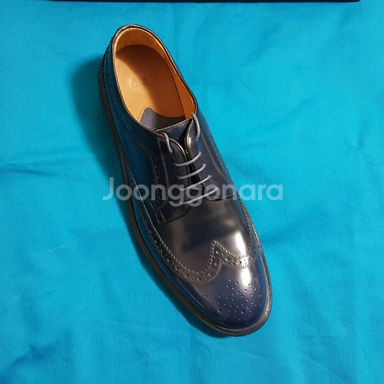 루나에비뉴7 폴스미스 블루블랙 체이스 브로그 구두 신발--5