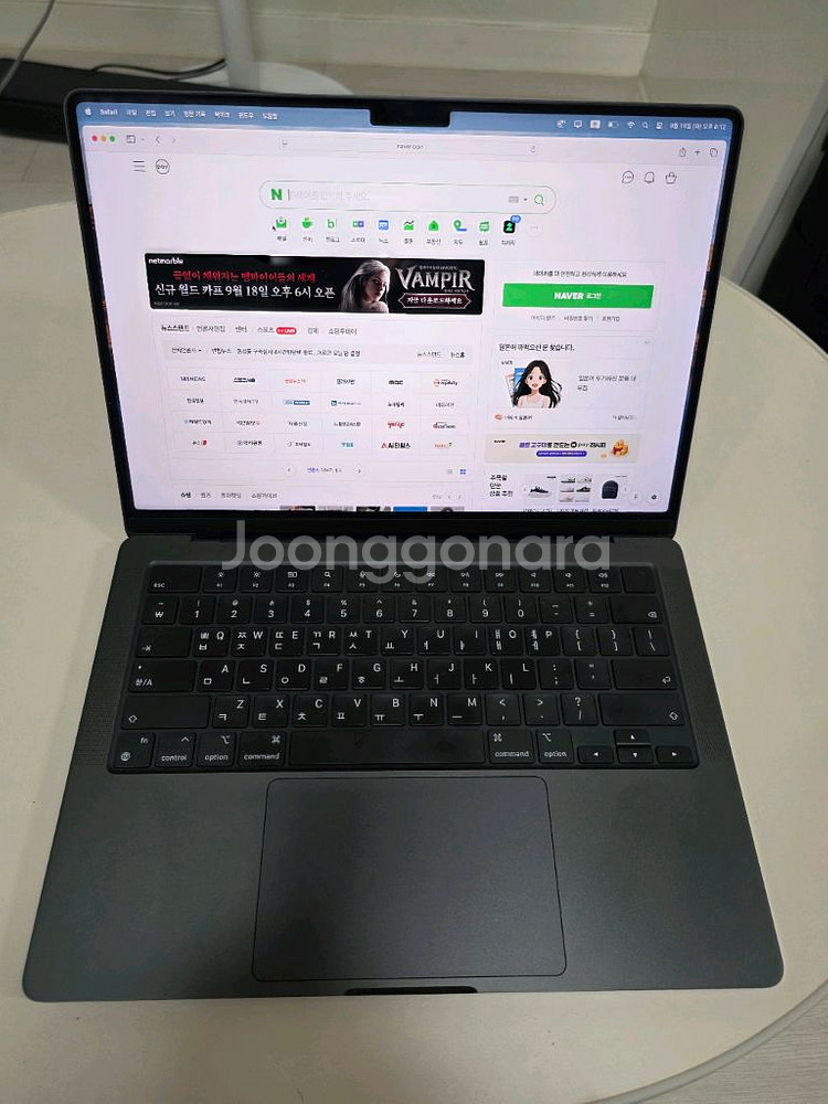 맥북 프로 14 M3 프로 스페이스블랙 512G 18G--1