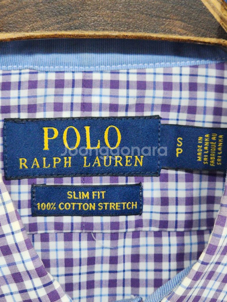 (S) 랄프로렌 폴로 셔츠 체크 남방 로고 캐주얼--2