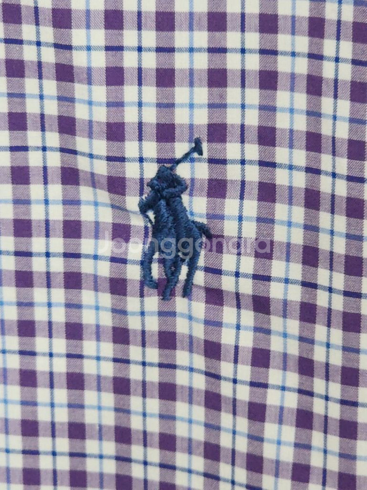 (S) 랄프로렌 폴로 셔츠 체크 남방 로고 캐주얼--3