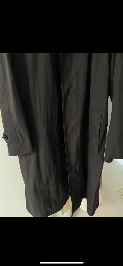 유니클로U 싱글 브레스티드 코트 차콜--2