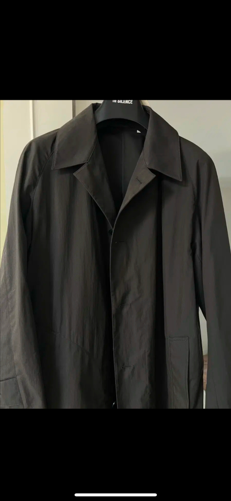 유니클로U 싱글 브레스티드 코트 차콜--1