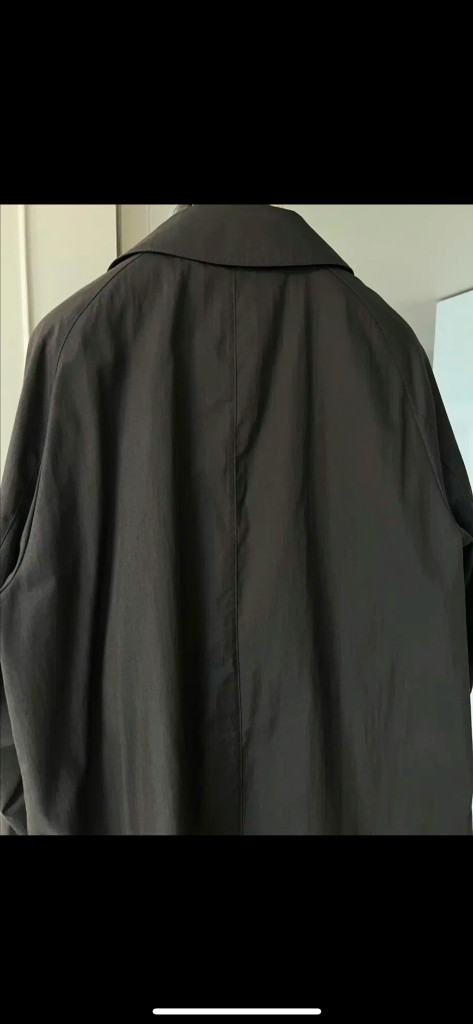 유니클로U 싱글 브레스티드 코트 차콜--3