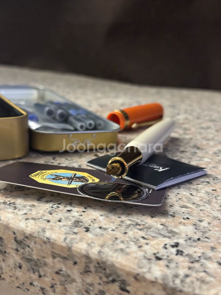 카웨코스튜던트 오렌지(틴케이스,카트리지,리필잉크2개)--2