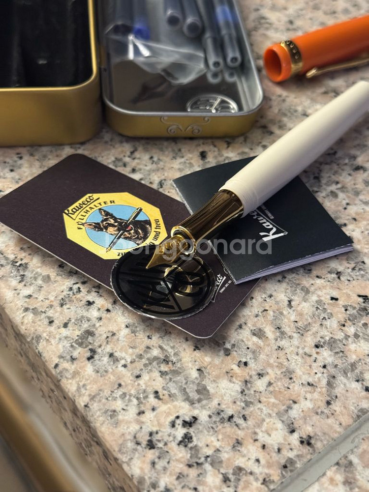 카웨코스튜던트 오렌지(틴케이스,카트리지,리필잉크2개)--3