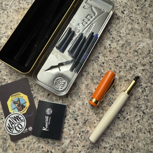 카웨코스튜던트 오렌지(틴케이스,카트리지,리필잉크2개)