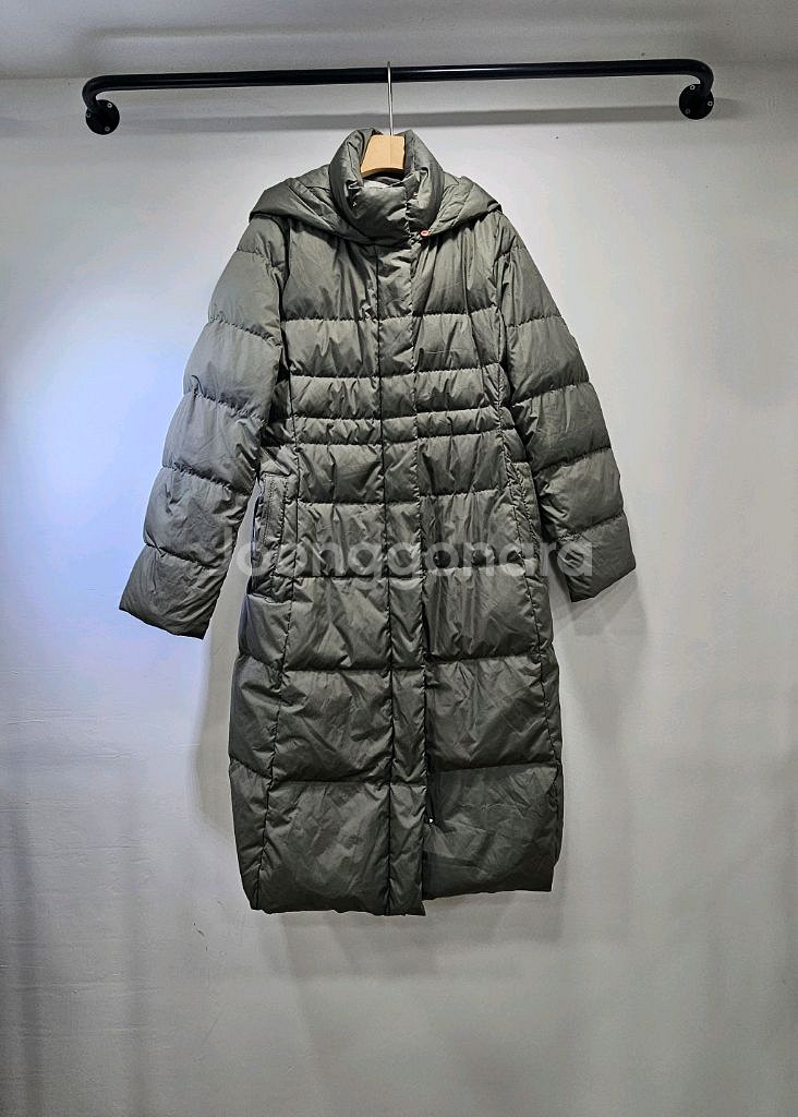 라인(LINE) 롱패딩 S(후드 털X)--0